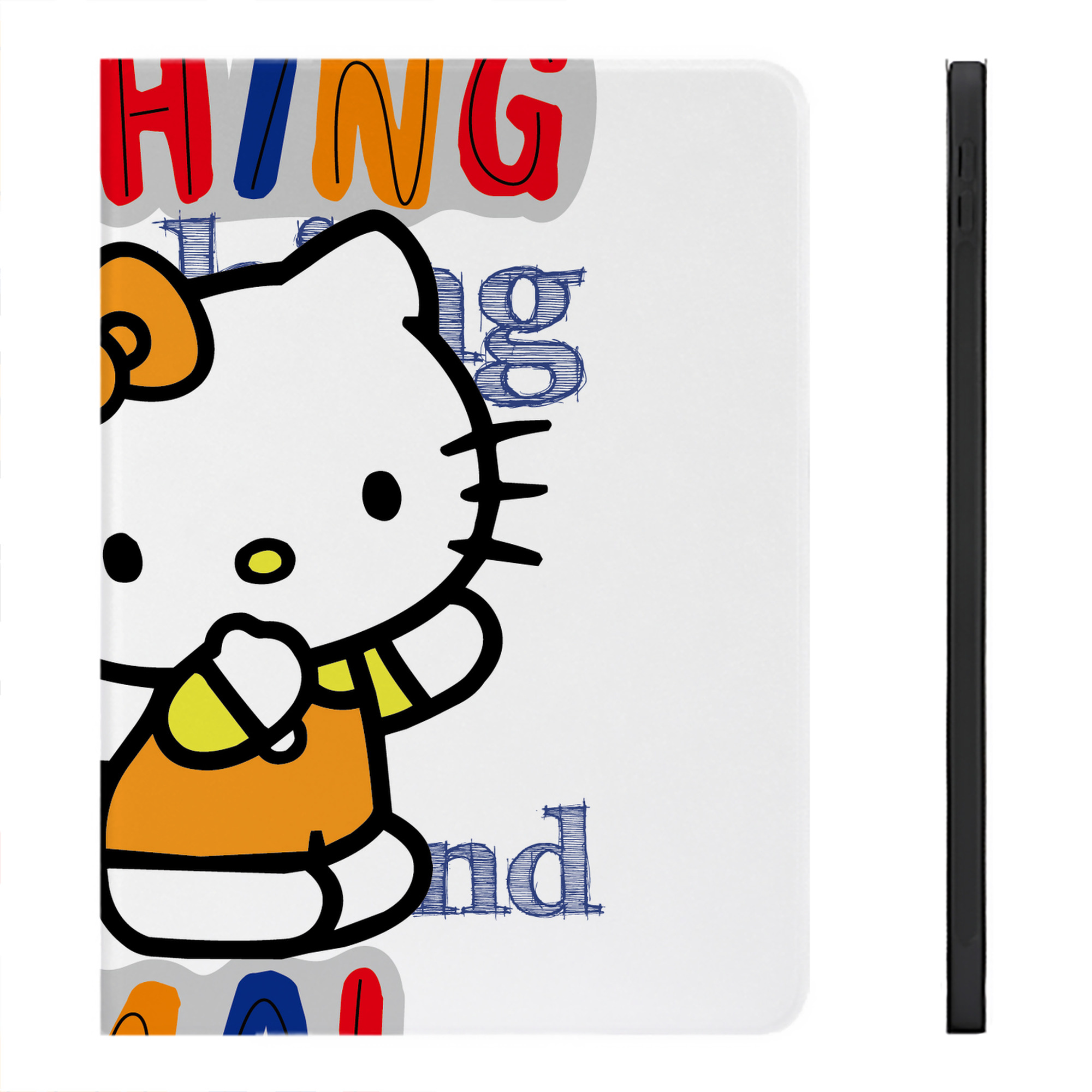 （画像用） Hello Kitty ハローキティ IPadケース ペンホルダー付き ブックスタイルデザイン